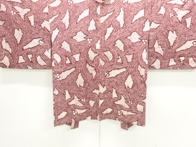 アンティーク　本総絞り　草の実模様羽織